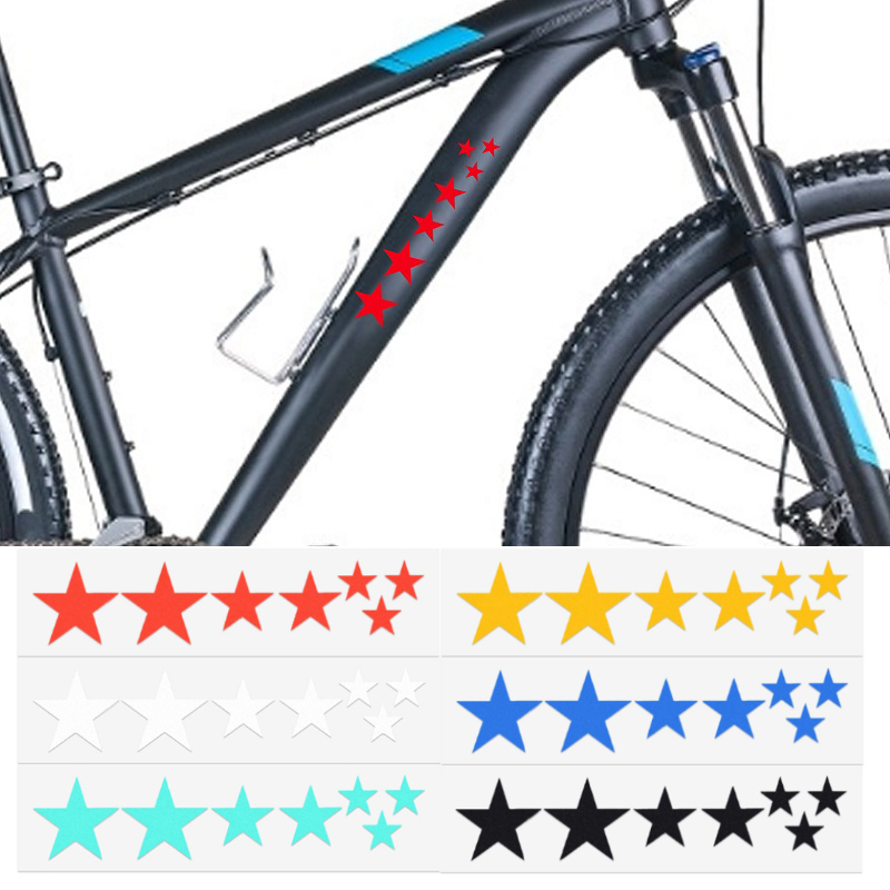 Mountain Biking History - 1 Sheets Mountain Bike Reflective Stickers