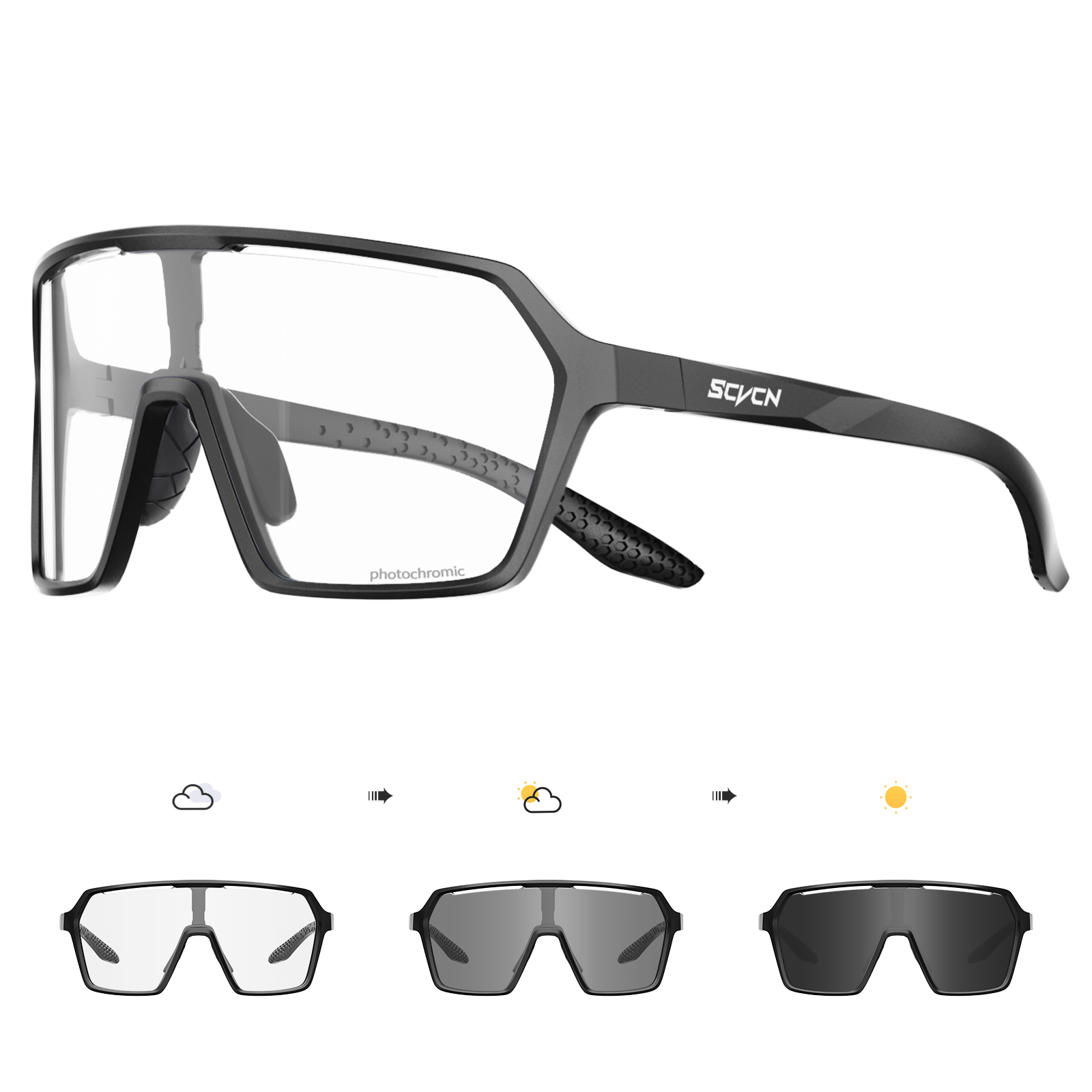 SCVCN Hot Cycling Photochromic - Mountain Biking Sunglasses ulasan dan harga