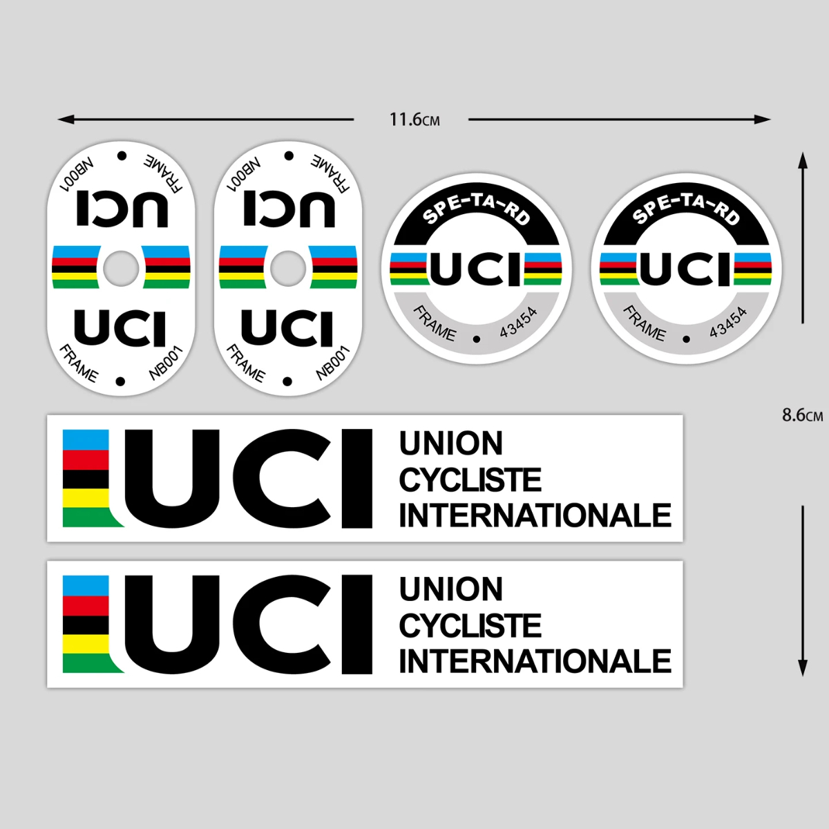 UCI Cycling Frame Stickers Dur - Mountain Biking History ulasan dan harga