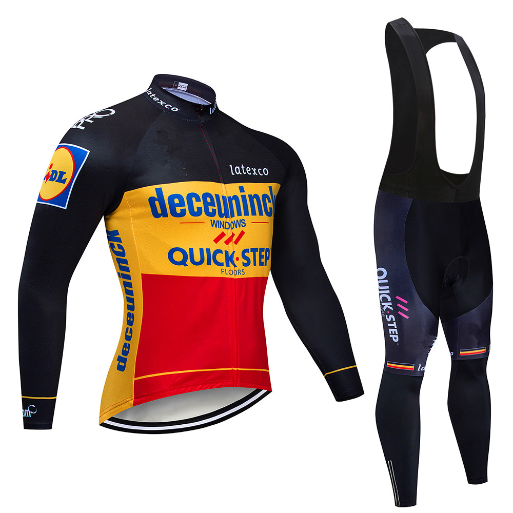 Quick step Cycling Jersey Set  - Mountain Biking Uniform ulasan dan harga