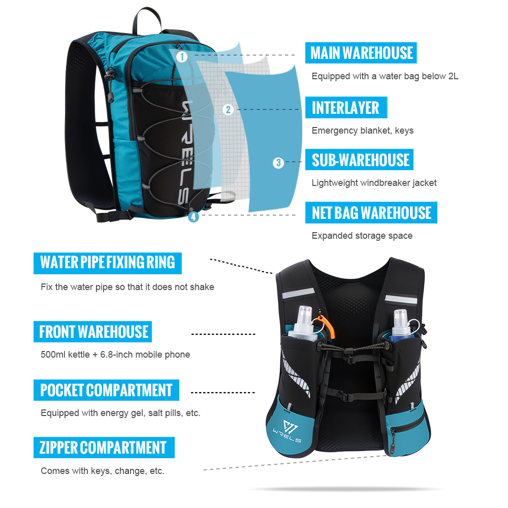 WRELS Outdoor Cycling Backpack - Mountain Biking Rucksack ulasan dan harga
