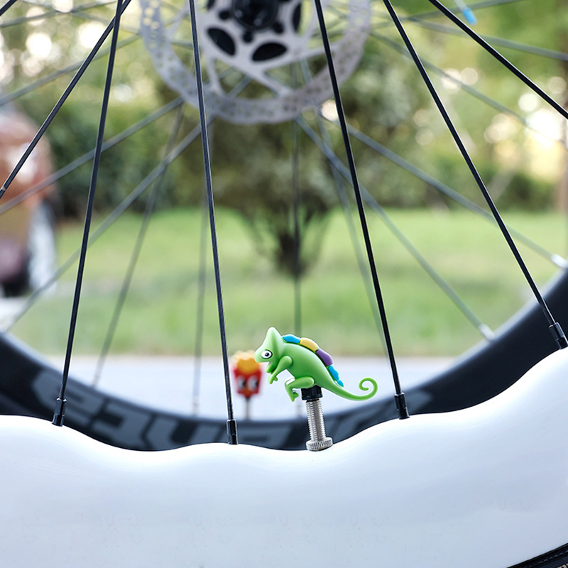 -New Bicycle Air Nozzle Cap Ro - Mountain Biking Cartoon ulasan dan harga