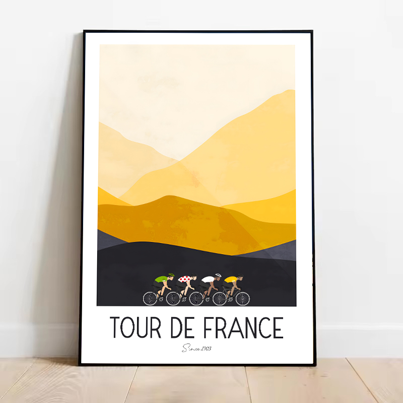 Watercolor Cycling Race Cyclis - Picture Of Mountain Biking ulasan dan harga