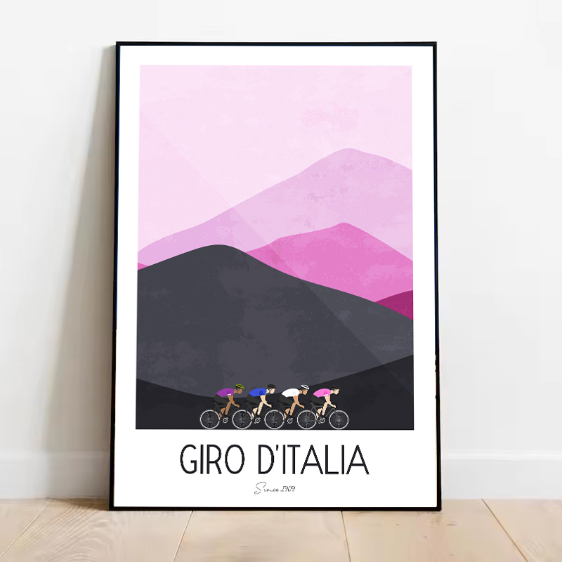 Watercolor Cycling Race Cyclis - Picture Of Mountain Biking ulasan dan harga