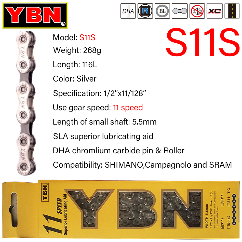 YBN Bicycle Chain 8/9/10/11/12 - Cassette 11 Speed ulasan dan harga