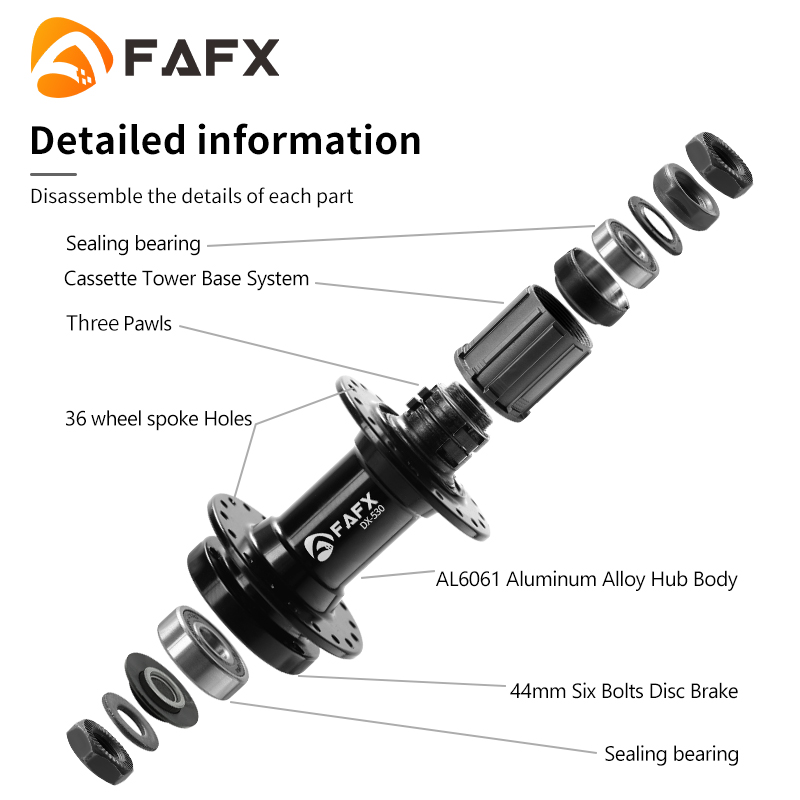 FAFX MTB Bike 32/36 Holes Seal - Cassette 11 Speed ulasan dan harga