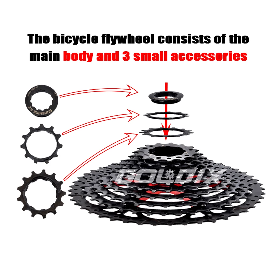 SUNSHINE Bicycle Cassette Blac - Cassette 11 Speed ulasan dan harga