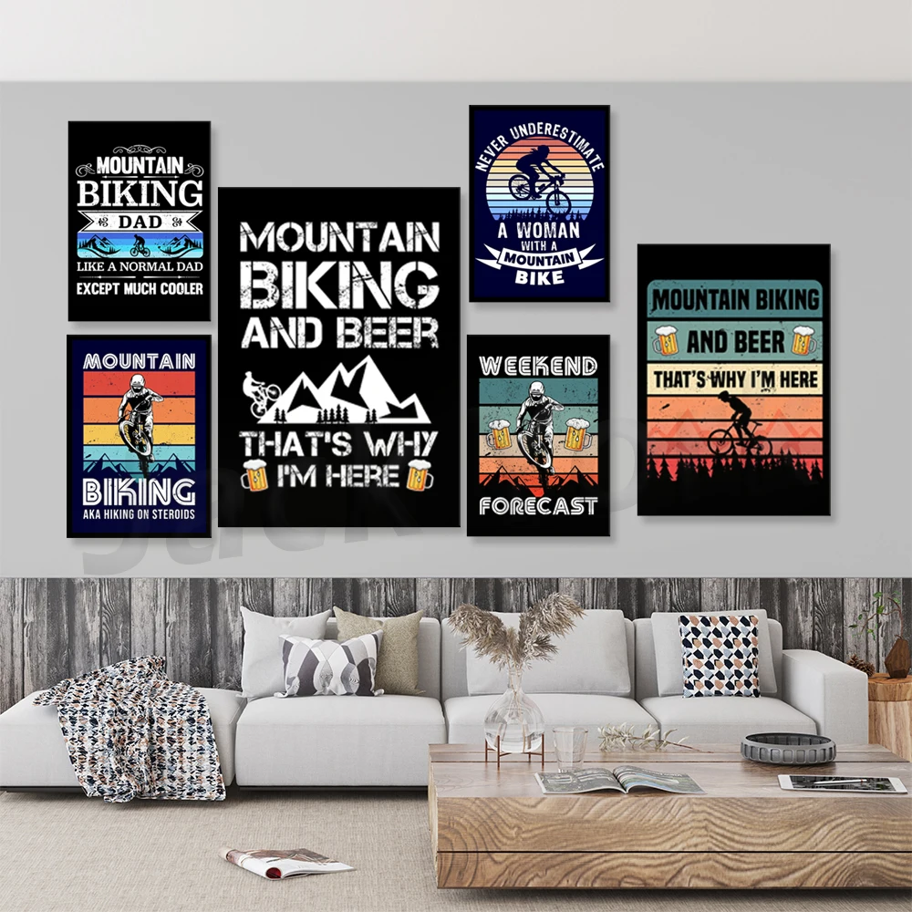 Go Mountain Bike Print Canvas  - Picture Of Mountain Biking ulasan dan harga