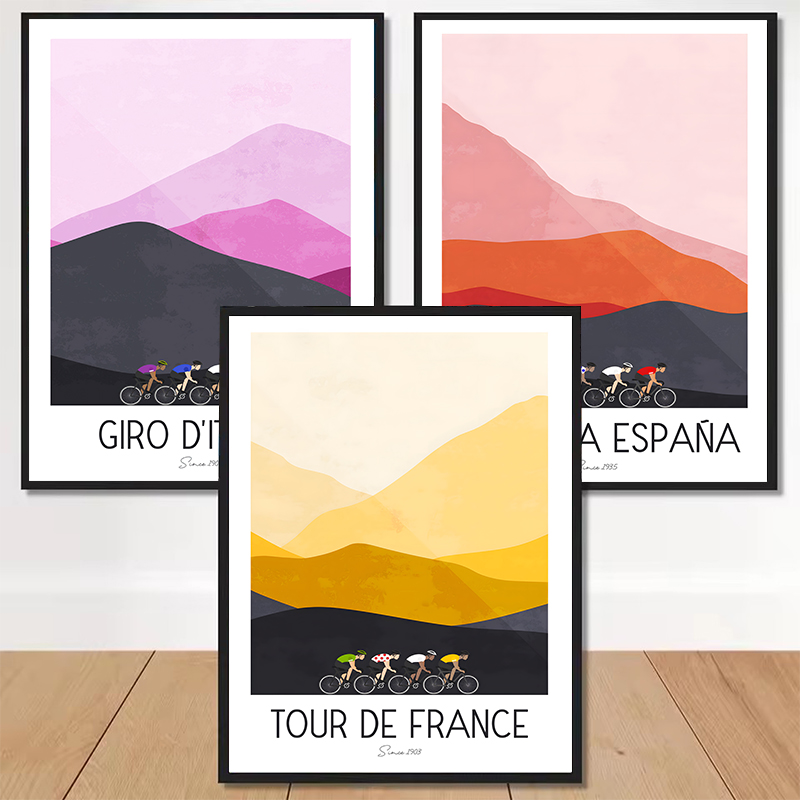 Watercolor Cycling Race Cyclis - Picture Of Mountain Biking ulasan dan harga
